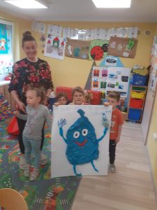 Kropelka wody- plakat