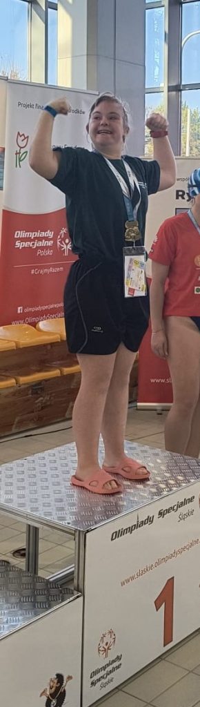 Patrycja zawodniczka Klubu Olimpiad Specjalnych Fair Play Rybnik