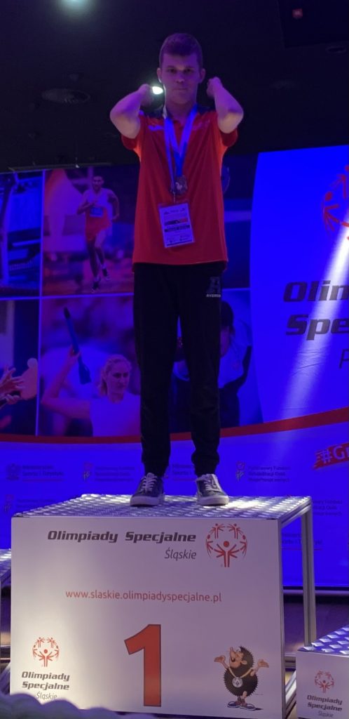 Krzysztof zawodnik Klubu Olimpiad Specjalnych Fair Play Rybnik