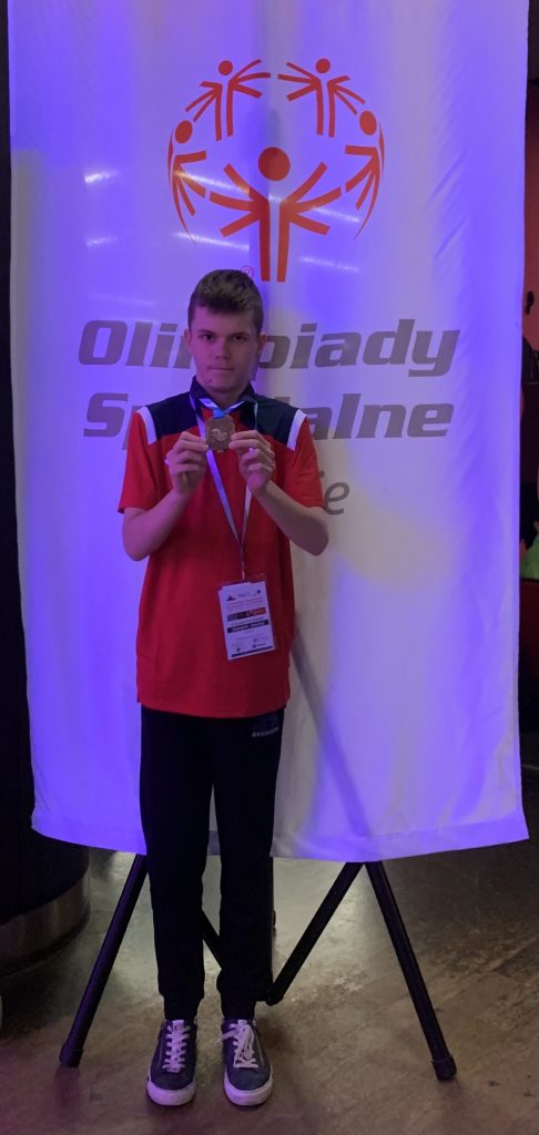 Krzysztof zawodnik Klubu Olimpiad Specjalnych Fair Play Rybnik