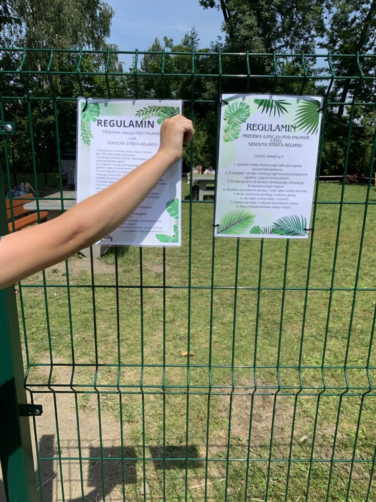 projekt przerwa (lekcja) pod palmami