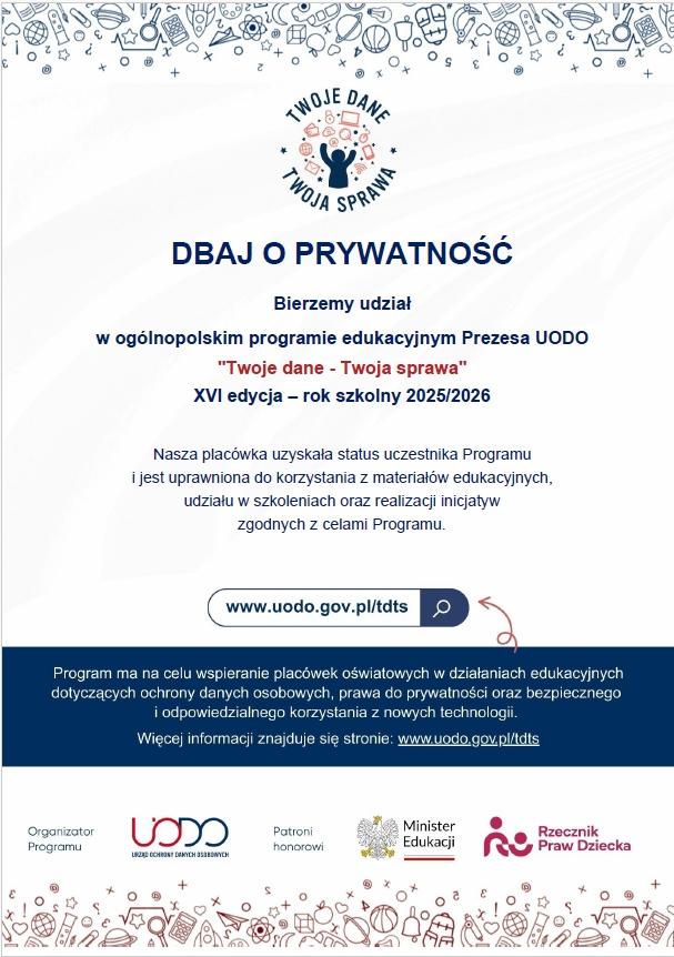 potwierdzenie udziału w TDTS