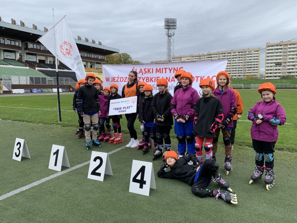 udział zawodników Fair Play w XXIII Śląskim Mityngu w Jeździe Szybkiej na Wrotkach